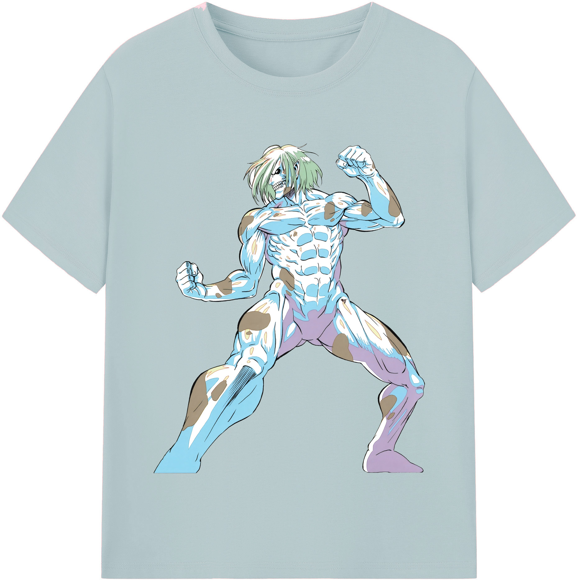 （画像用） 進撃の巨人 Attack on Titan 綿100％半袖Tシャツ（フロントプリント）